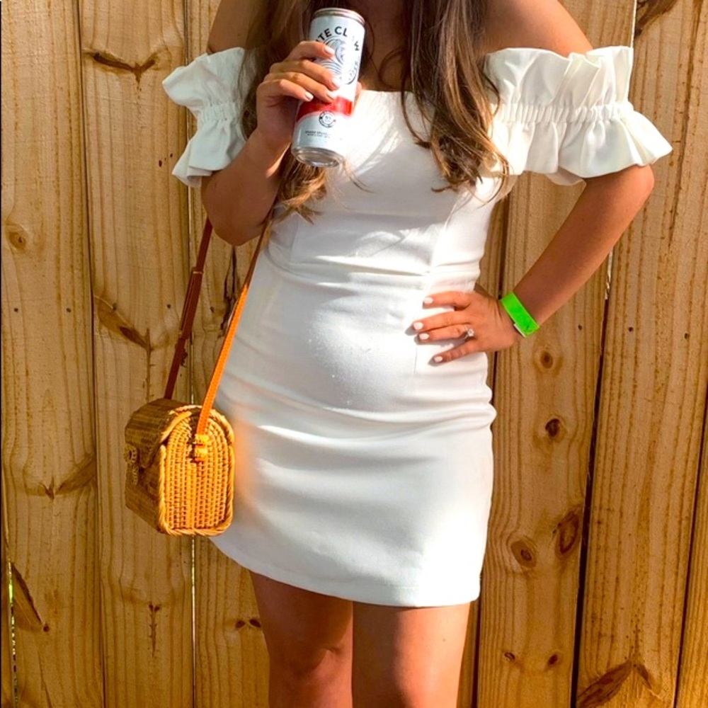 White off the shoulder dress